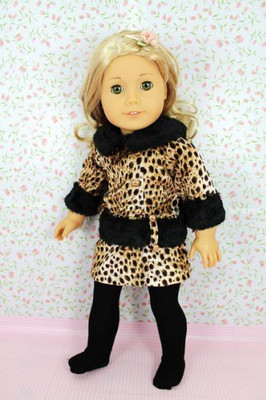 

Ruby Rose Fashion Leopard Faux Fur Coat & Black(Multicolor)
