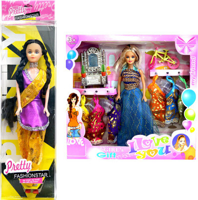 

Amaya Pretty Fashion Doll84 Set Of 2(Multicolor)