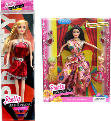 

Amaya Pretty Fashion Doll183 Set Of 2(Multicolor)
