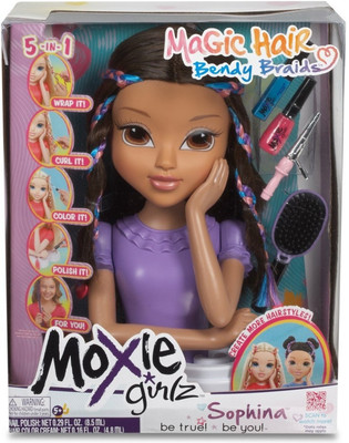 

Moxie Girlz Magic Hair Bendy Braids Sophina(Multicolor)