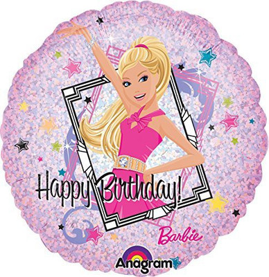 

Anagram International Barbie Sparkle Birthday Foil Balloon Pack, 18", Multicolor(Multicolor)