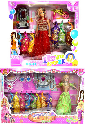 

Amaya Pretty Fashion Doll412 Set Of 2(Multicolor)