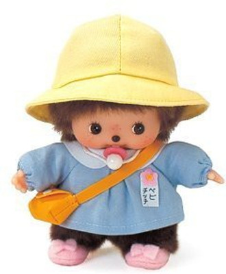 

Bebichhichi Original Sekiguchi 5.5" Baby Monchhichi in School Outfit(Multicolor)