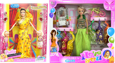 

Amaya Pretty Fashion Doll355 Set Of 2(Multicolor)