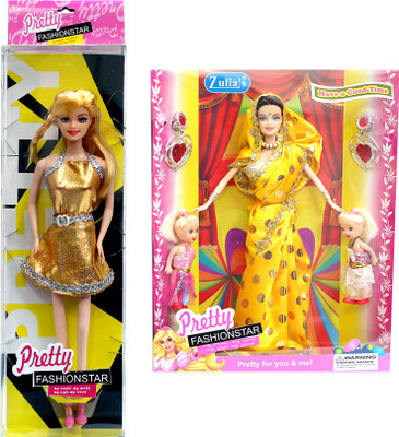 

Amaya Pretty Fashion Doll212 Set Of 2(Multicolor)
