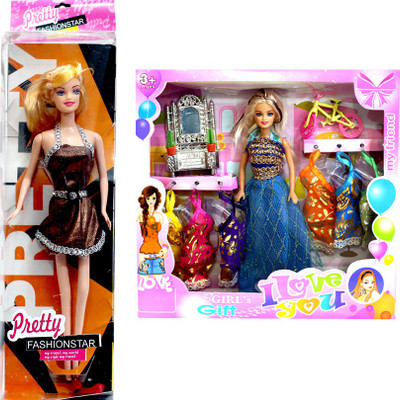 

Amaya Pretty Fashion Doll248 Set Of 2(Multicolor)