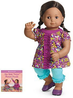 

American Girl Bitty Ba Twins Butterfly Tunic Dress For 15'( Not Included)(Multicolor)