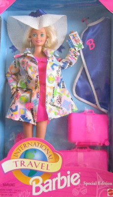 Mattel International Travel Barbie(Multicolor)