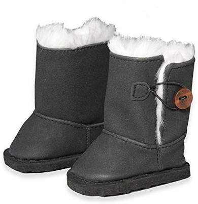 Pink Butterfly Closet Shoessnow Boots Shoes Fits American Girl(Black)