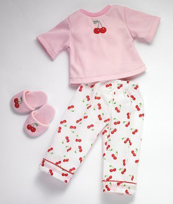 

Girlfriends by Carpatina Dolls Cherry Dreams 18"Pj And Slippers Fits American Girl(Pink)