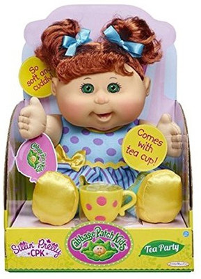 

Jakks Pacific Cabbage Patch Kids Tea Party Toddler Red Hairgreen(Multicolor)