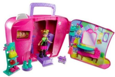 

Mattel Polly Pocket Pop N Lock Fashion Change Photo Booth Playset(Multicolor)