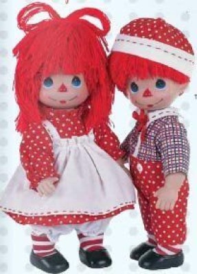 

The Doll Maker Pretty In Polka Dots Ba Raggedy Ann12"(Multicolor)