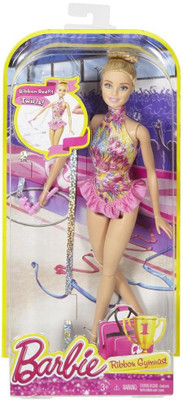 

Barbie Ribbon Gymnast Doll Pink DKJ16(Multicolor)
