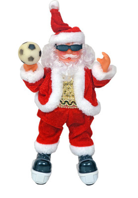 

AM Enterprises Merry Christmas Skating Rolling Ball Santa Claus(Red)