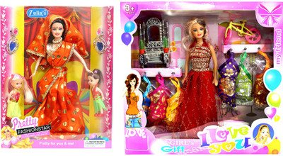 

Amaya Pretty Fashion Doll297 Set Of 2(Multicolor)