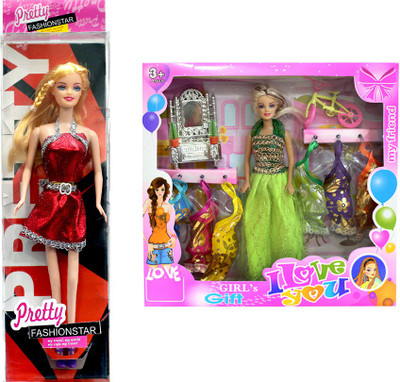 

Amaya Pretty Fashion Doll194 Set Of 2(Multicolor)