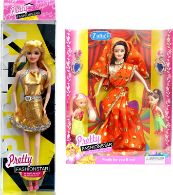 

Amaya Pretty Fashion Doll209 Set Of 2(Multicolor)