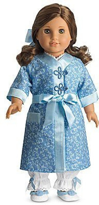 

American Girl Rebecca'S Robe & Slippers ( Historical Srebecca)(Blue)