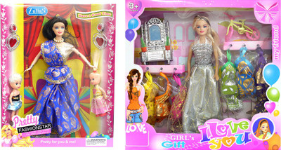

Amaya Pretty Fashion Doll375 Set Of 2(Multicolor)