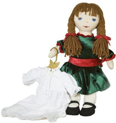 

KatJan Best Pals Best Pals Kathy Christmas 16" Rag W/ Nightgown And Tote(Multicolor)