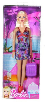 Barbie With Suitcase(Purple)