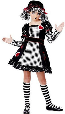 

California Costumes Rag Doll Child Costume, Medium(Multicolor)