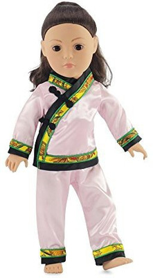 

Emily Rose Doll Clothes Mandarin Pajamas 18 Inch Clothes/Clothing Fits American(Multicolor)