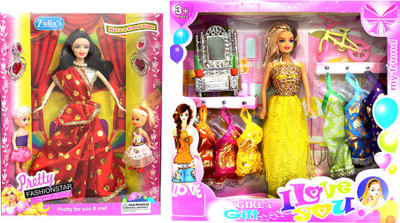 

Amaya Pretty Fashion Doll318 Set Of 2(Multicolor)