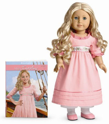 

American Girl Caroline & Paperback Book(Pink)