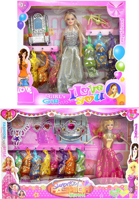 

Amaya Pretty Fashion Doll421 Set Of 2(Multicolor)