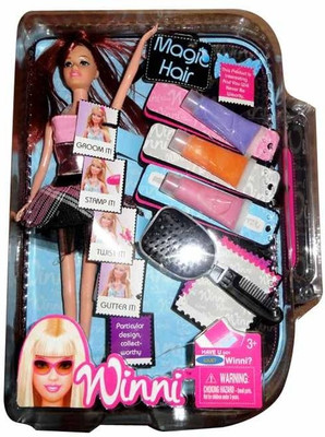 

Jouet Winni Magic Hair Doll Set Fashion(Multicolor)