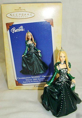 

Barbie Hallmark Keepsake Ornament Celebration 2004 (Qx8604)(Green)