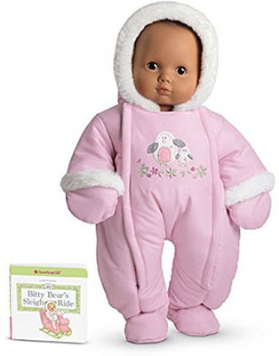 

American Girl Bitty Ba Polar Penguin Snowsuit For( Not Included)(Pink)