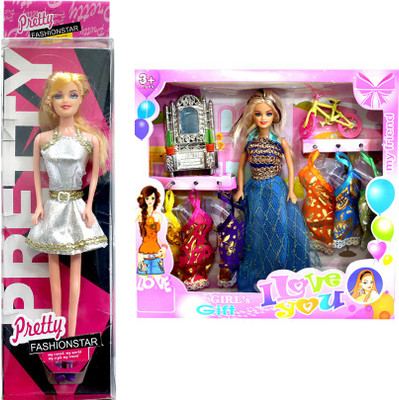 

Amaya Pretty Fashion Doll171 Set Of 2(Multicolor)