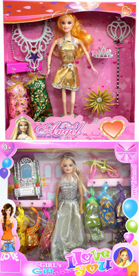

Amaya Pretty Fashion Doll454 SET of 2(Multicolor)