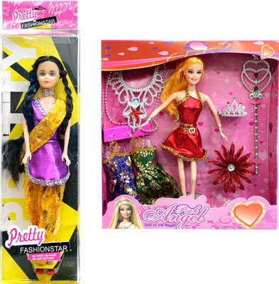 

Amaya Pretty Fashion Doll88 Set Of 2(Multicolor)
