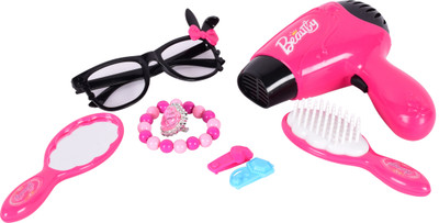 

Planet of Toys Little Princess Beauty Playset with working Hand Dryer (8 Pieces)(Multicolor)