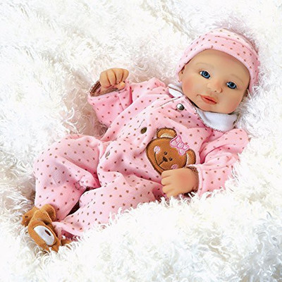 

Paradise Galleries Teddy Bear Twin Abigail16 Inch Ba In Vinylweighted Body(Pink)
