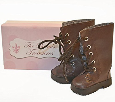 

The Queen's Treasures 18" Shoes Clothing Accessory For American Girl Brown Lace(Brown)