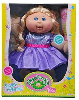 

Cabbage Patch Kids Sparkle: Blonde Hair/blue Eyes/purple Dress(Multicolor)