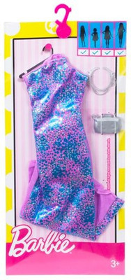 

Barbie Complete Look Geometric Lace Long Dress(Multicolor)