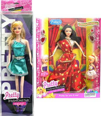 

Amaya Pretty Fashion Doll101 Set Of 2(Multicolor)
