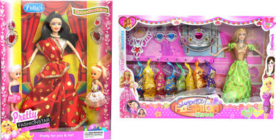 

Amaya Pretty Fashion Doll312 Set Of 2(Multicolor)