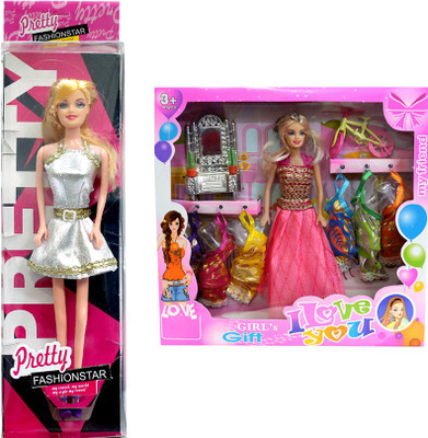 

Amaya Pretty Fashion Doll174 Set Of 2(Multicolor)