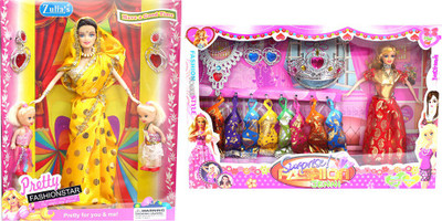 

Amaya Pretty Fashion Doll349 Set Of 2(Multicolor)