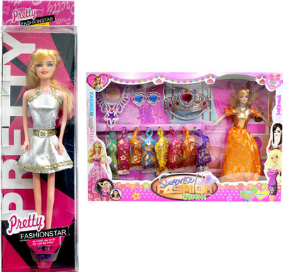 

Amaya Pretty Fashion Doll163 Set Of 2(Multicolor)