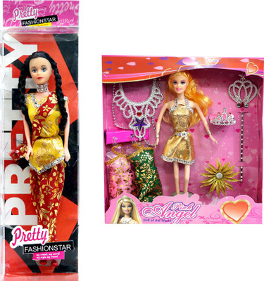 

Amaya Pretty Fashion Doll61 SET of 2(Multicolor)
