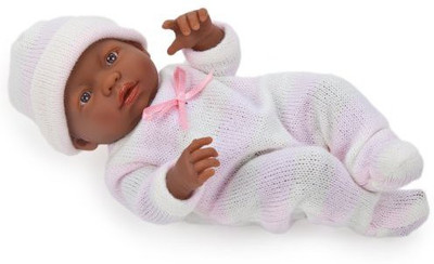 

JC Toys Mini La Newborn African American(Multicolor)