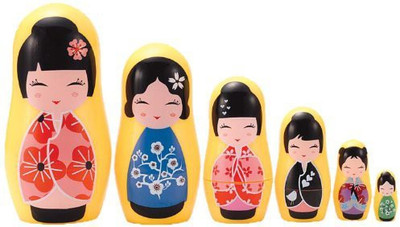 

Matryoshka Madness micro-kokeshi matryoshka(Multicolor)